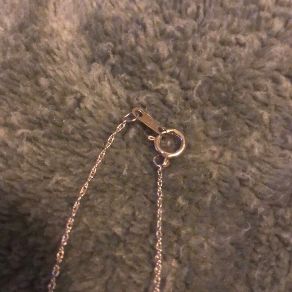 Gold silver and diamond necklace - Picture 5 of 6